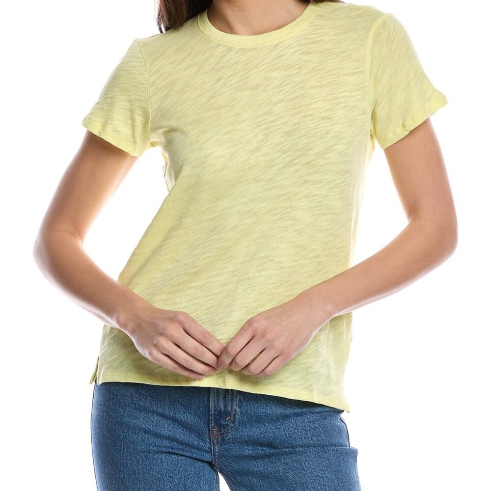 ATM Anthony Thomas Melillo Yellow Short Sleeve Top